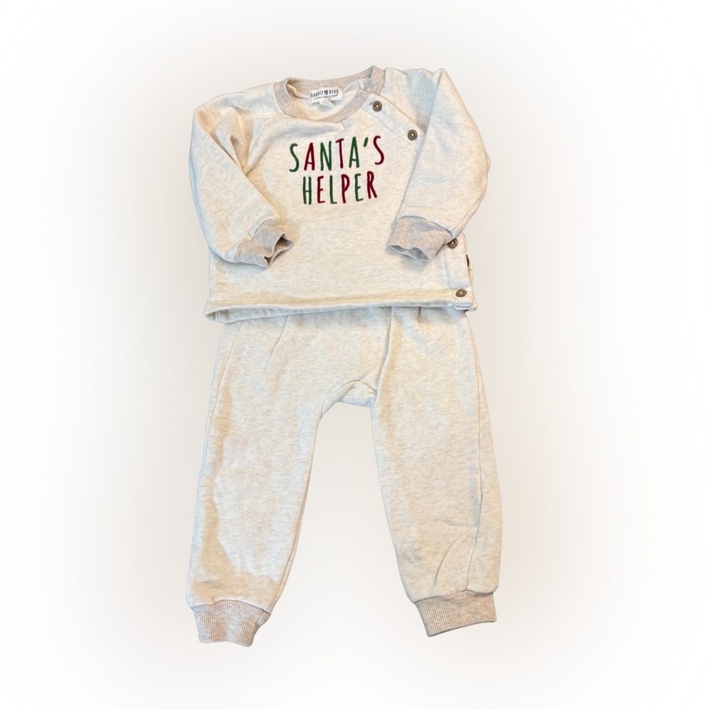Kids Cream‎ 'Santa's Helper' Matching Set